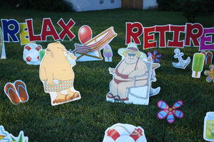 Fun Characters Lawn Signs