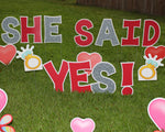 Load image into Gallery viewer, Marriage Proposal Yard Lawn Signs
