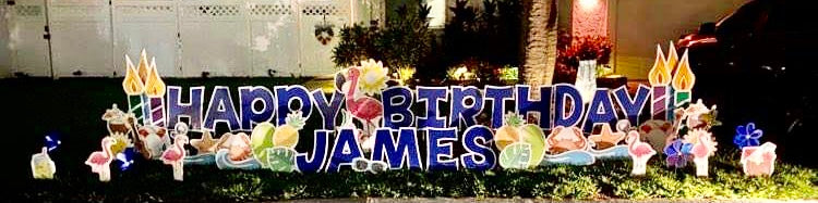 Celebrate Birthdays! Lawn Display Signs